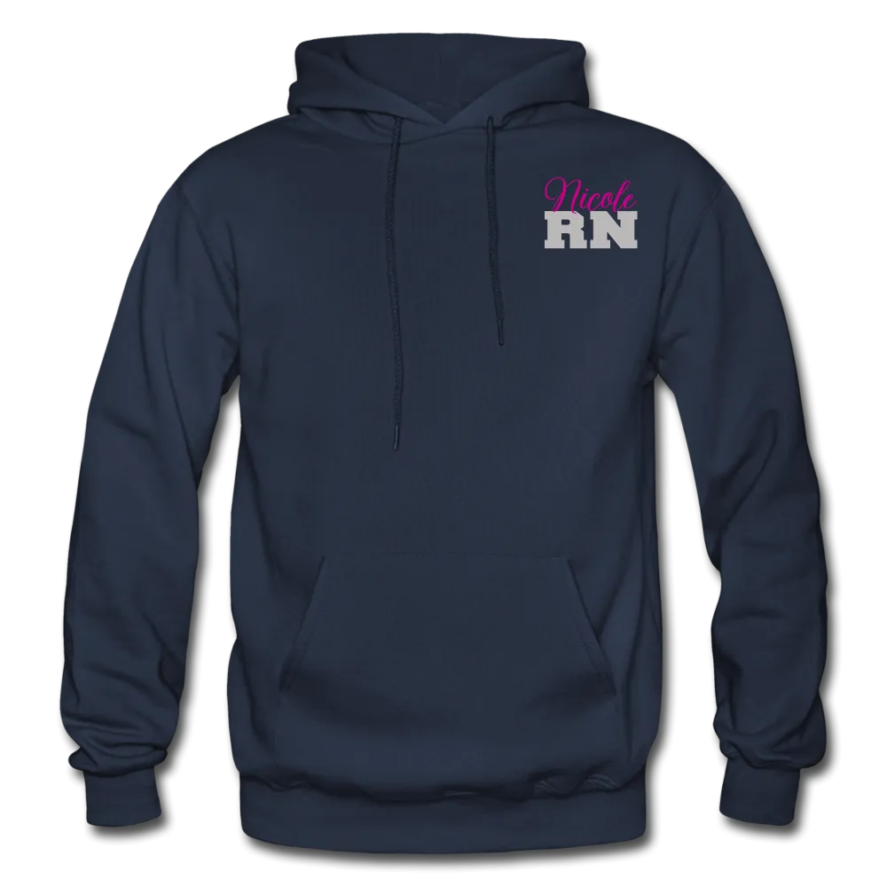 Nicole RN Nurse Flag Gildan Heavy Blend Adult Hoodie