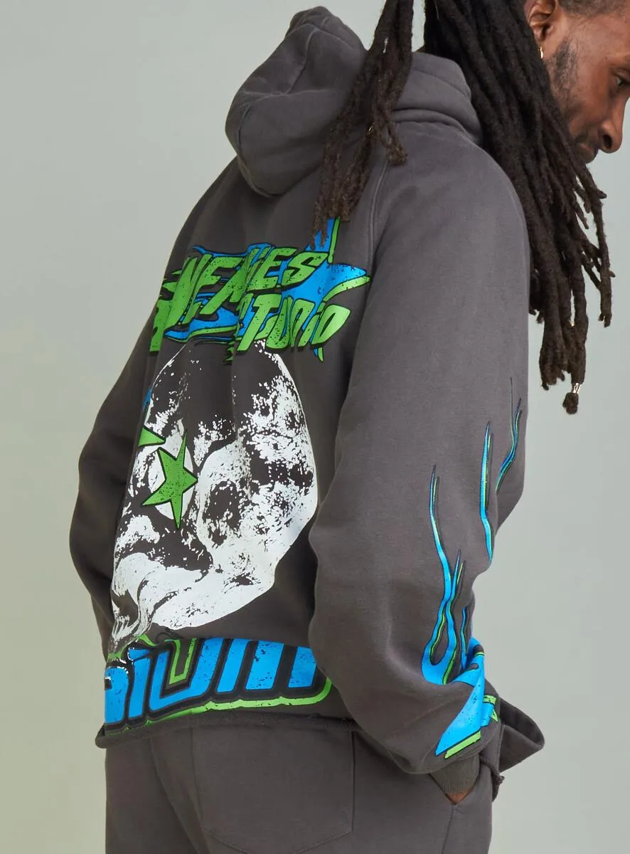 NME NYC Hoodie NME Studio (Grey And Blue)