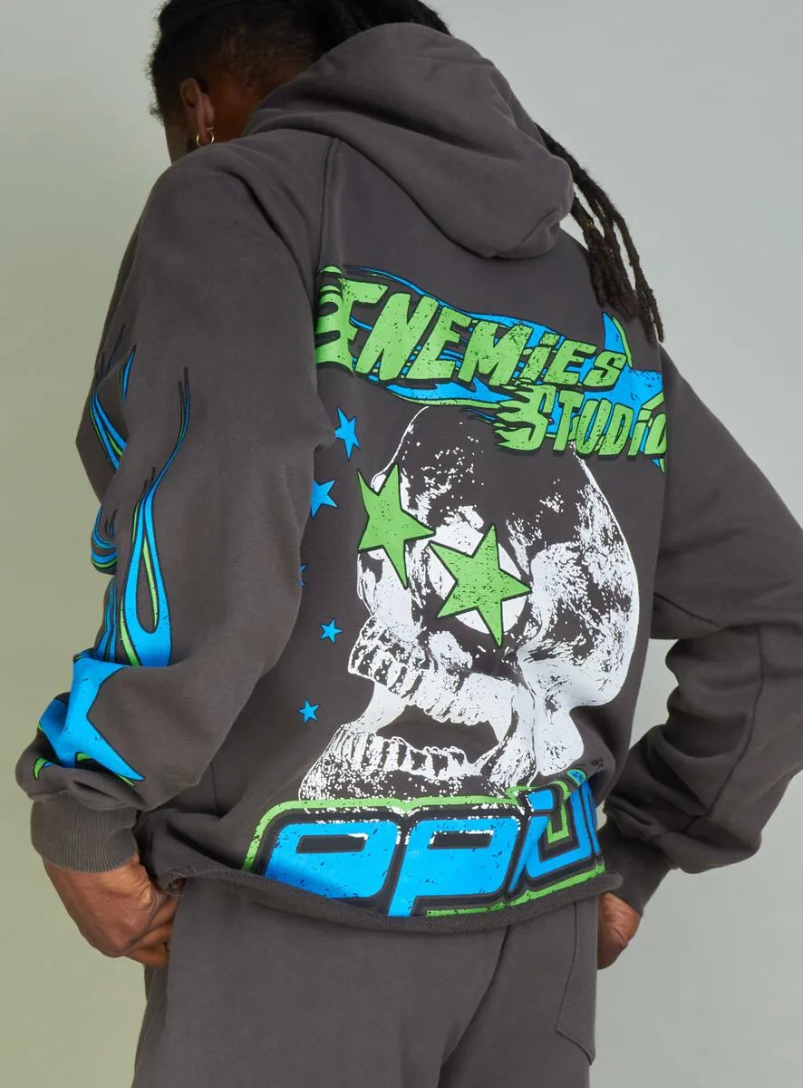 NME NYC Hoodie NME Studio (Grey And Blue)