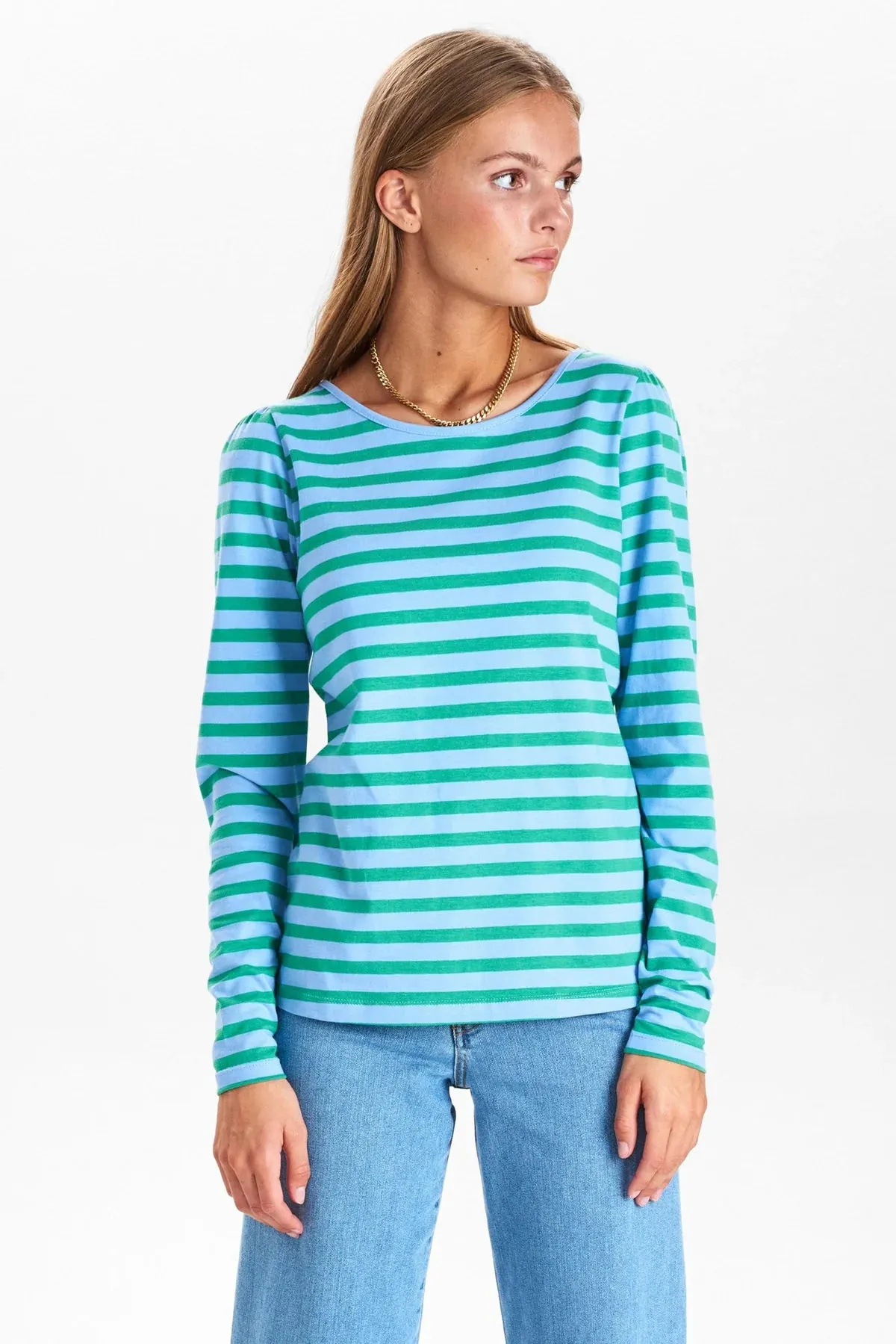 Numph NUDAIMI Long Sleeve T-SHIRT -LEPRECHAUN