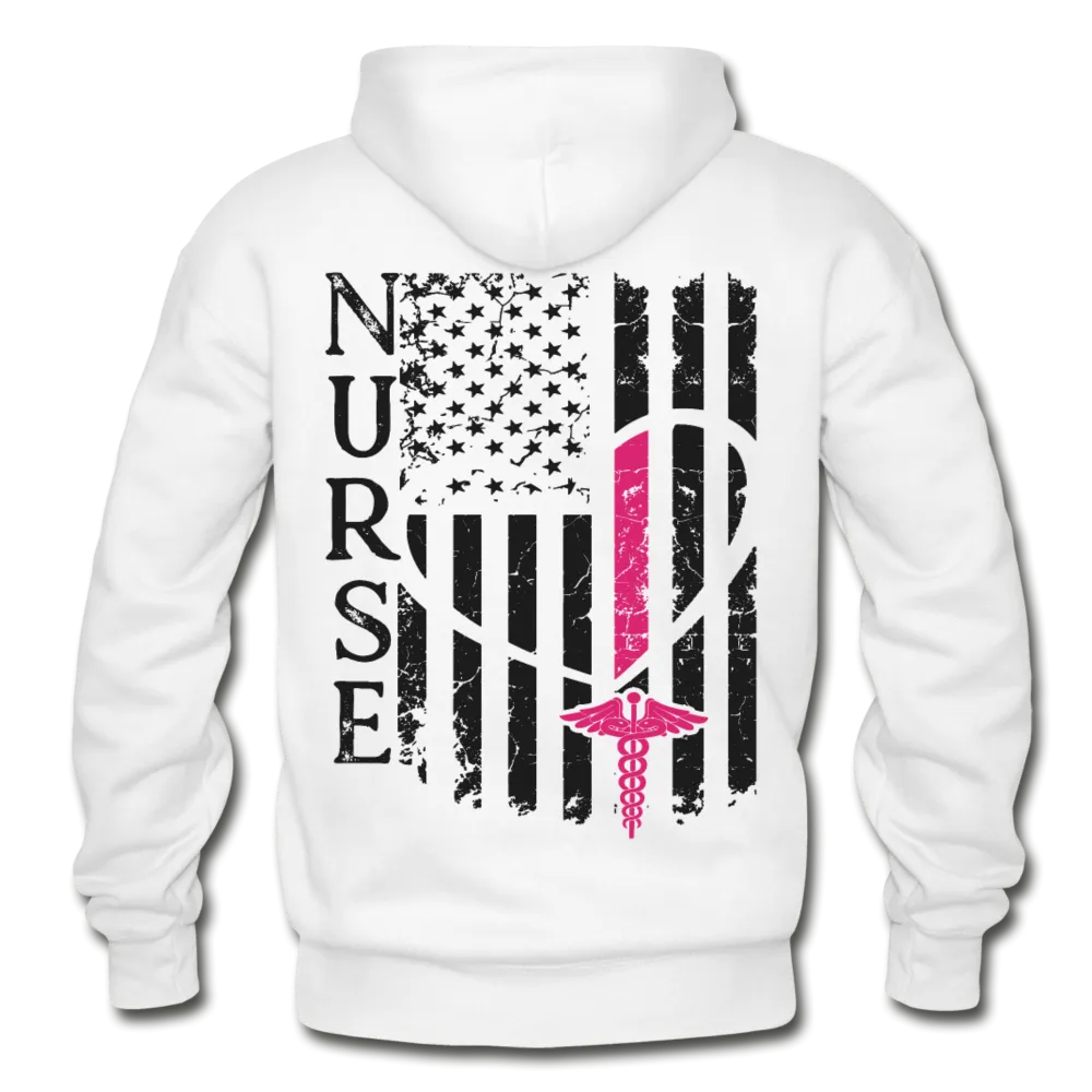 Nurse Flag Gildan Heavy Blend Adult Hoodie