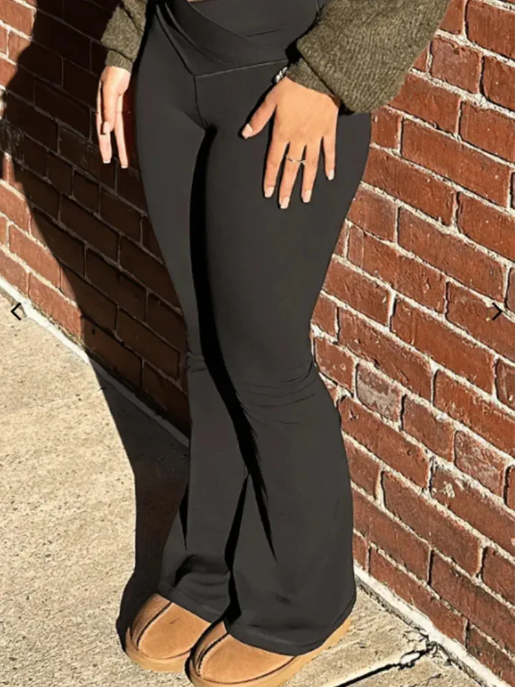 Obsidian Phoenix Women's Luxury Flared Leggings