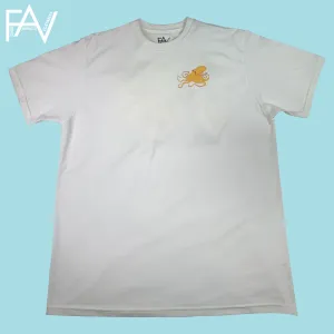 Octopus - White Organic Heavyweight T-Shirt