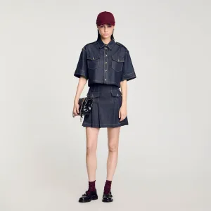 Officier Denim Shirt Deep Blu