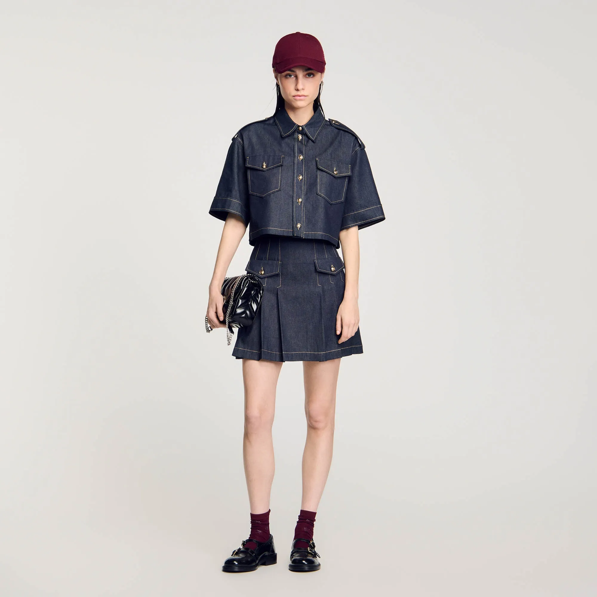 Officier Denim Shirt Deep Blu