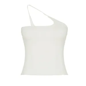 One Shoulder Fitted Tank