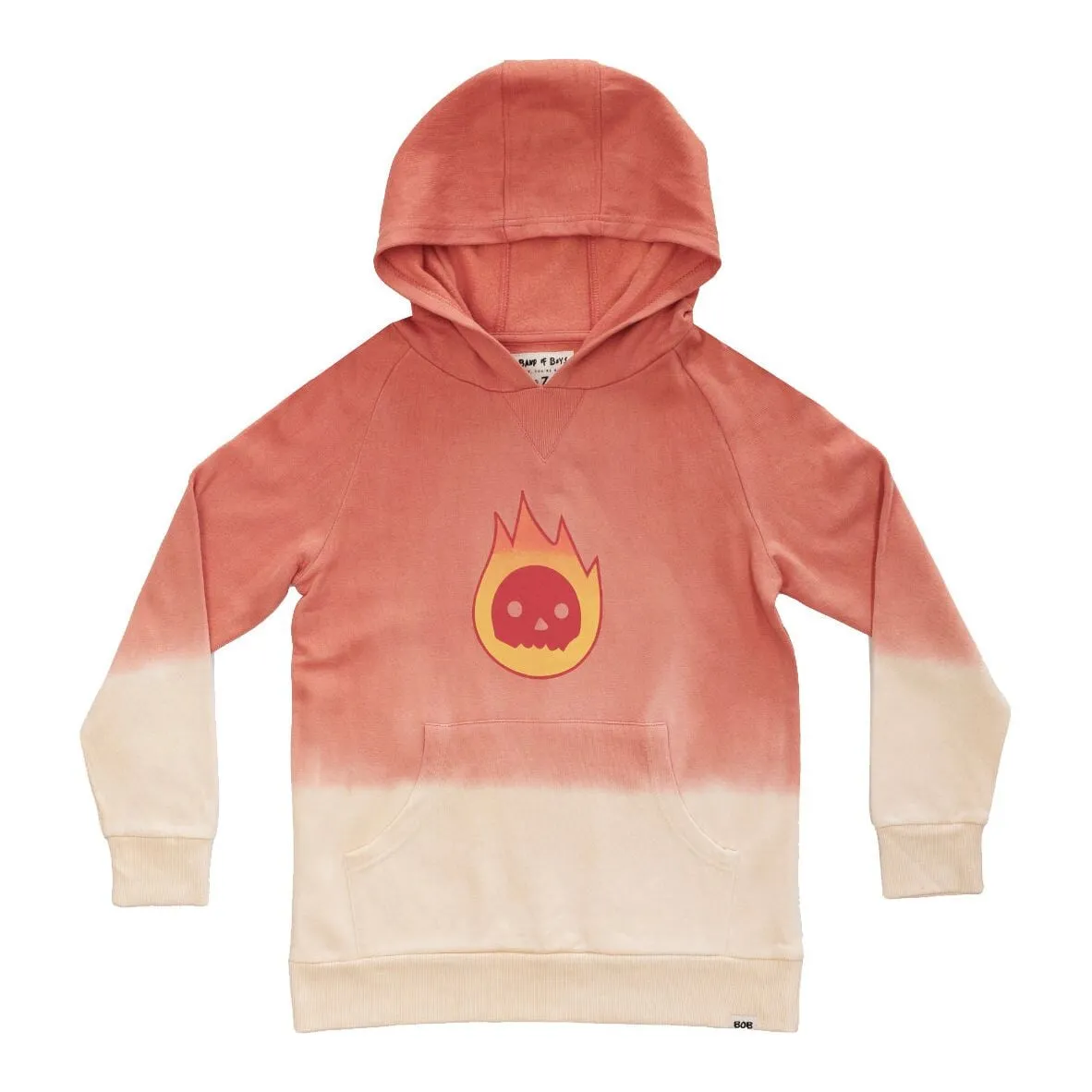 Orange Dip-Dye Flame Guy Hood