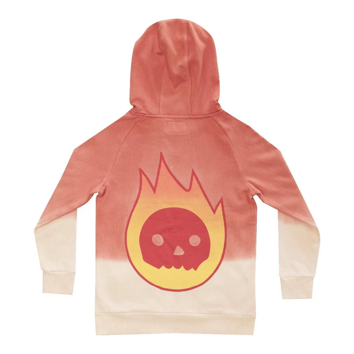 Orange Dip-Dye Flame Guy Hood