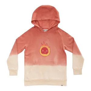 Orange Dip-Dye Flame Guy Hood