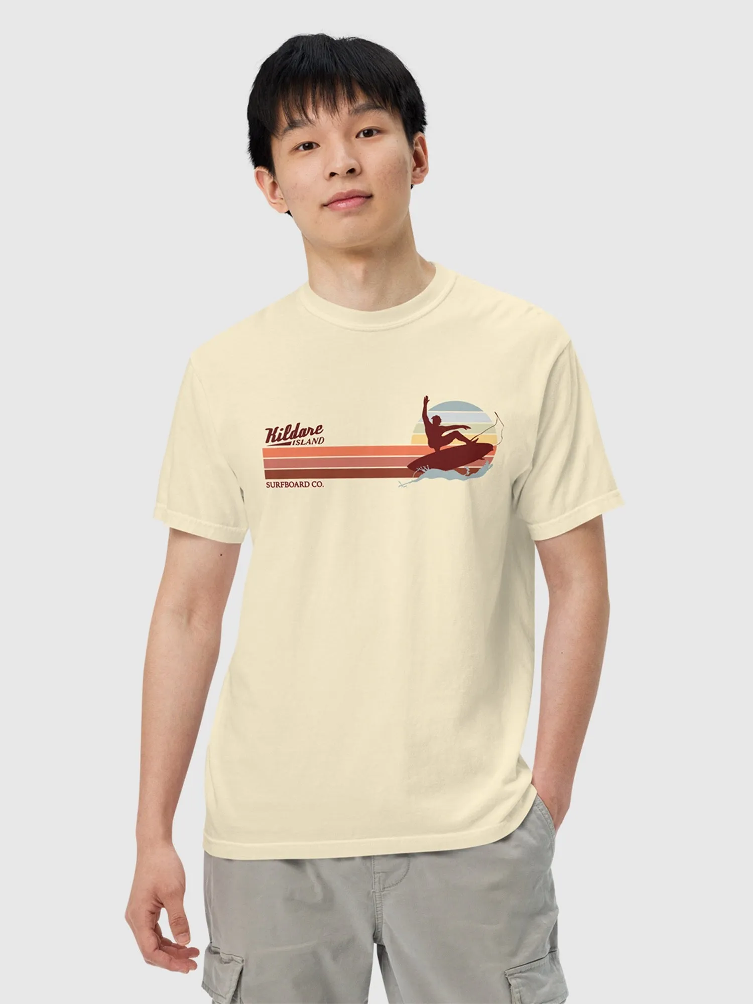 Outer Banks Kildare Island Retro Surf Comfort Colors T-Shirt