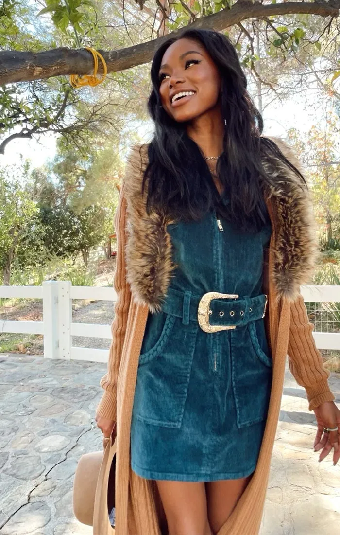 Outlaw Dress ~ Jade Corduroy
