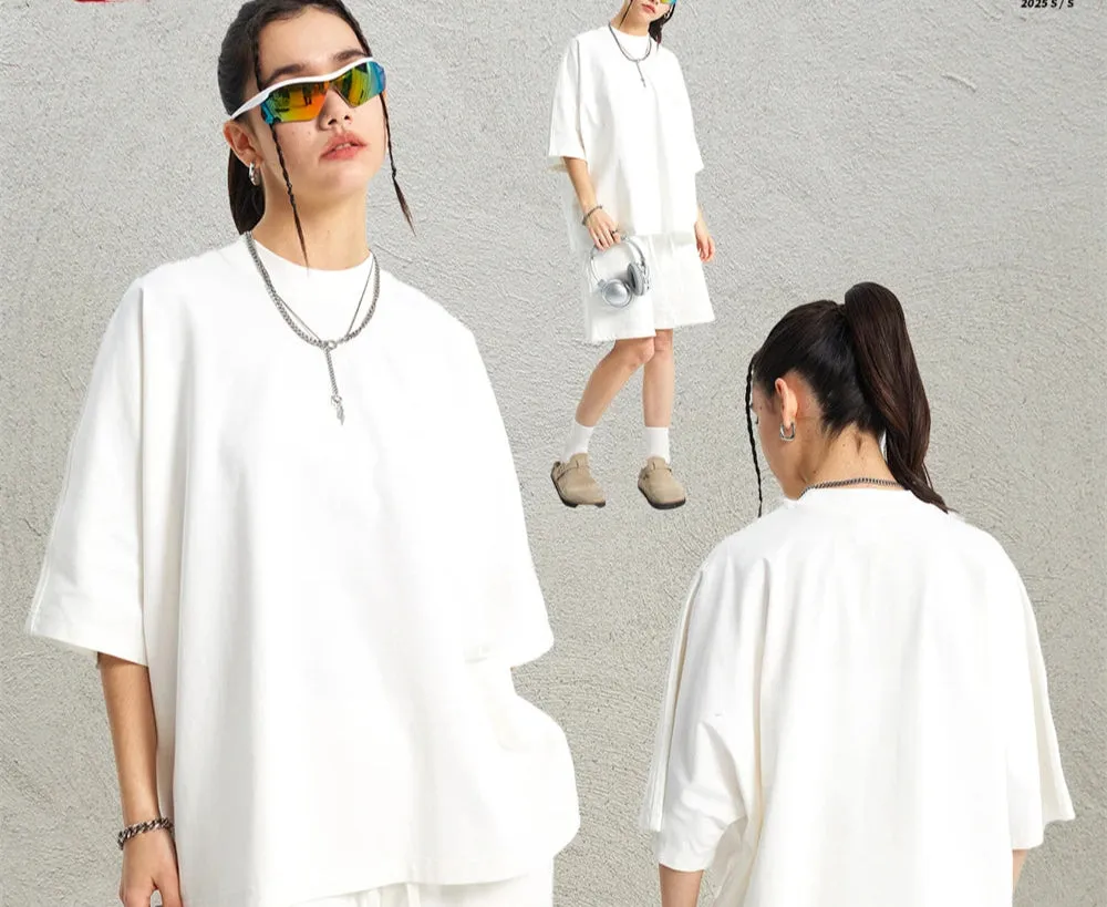 Oversized Cotton Casual Unisex Seamless T-Shirts
