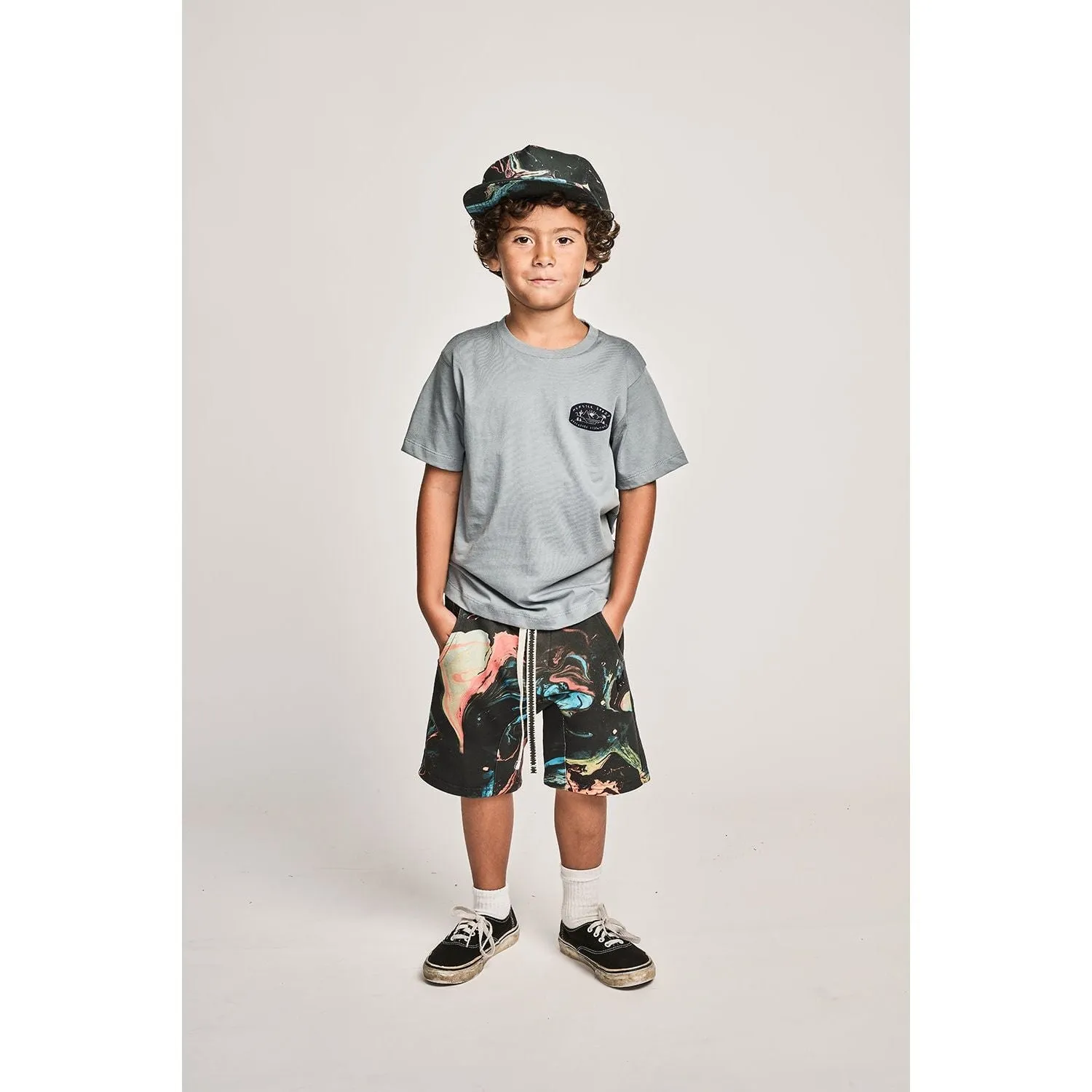 Palmlife Ss Tee - Mid Blue