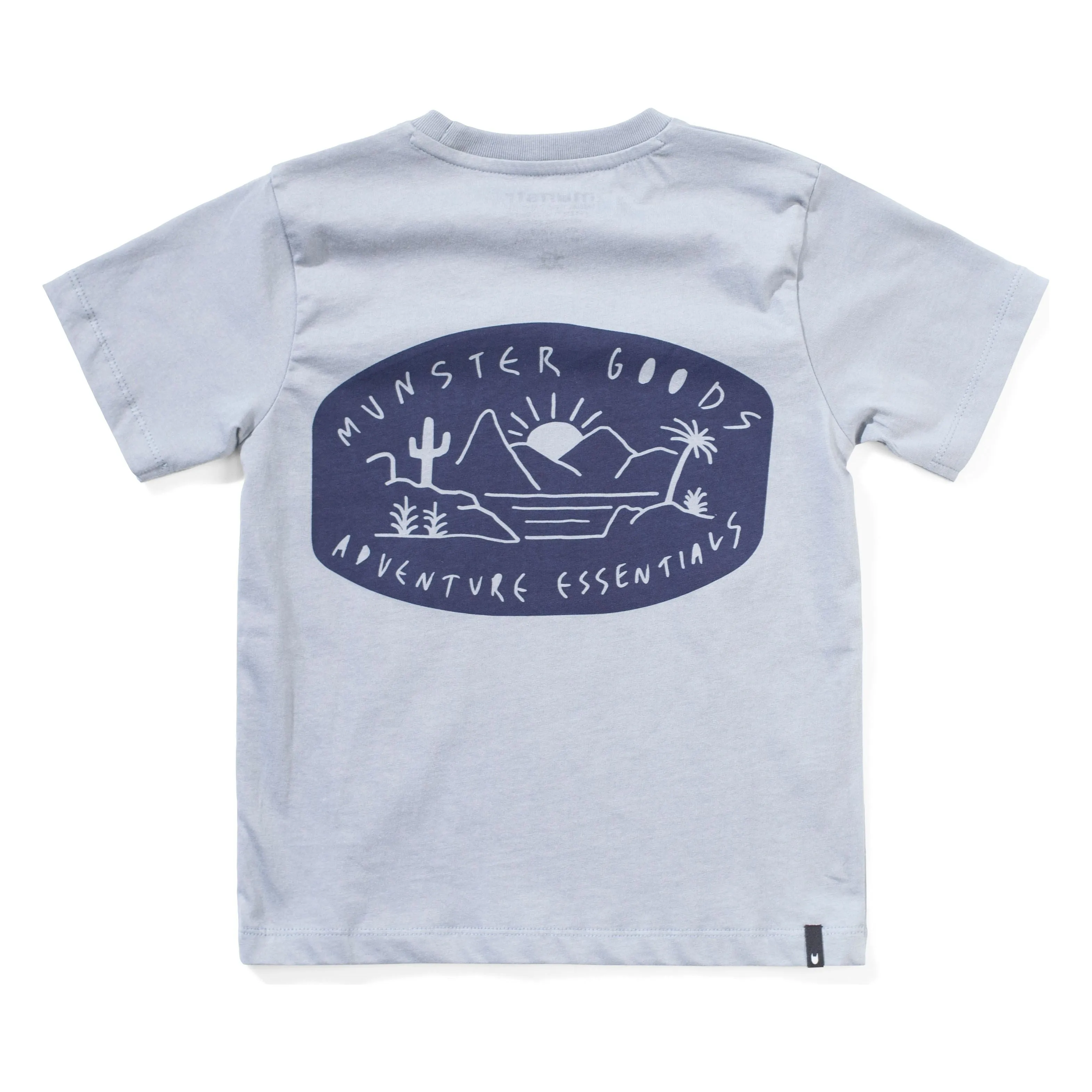 Palmlife Ss Tee - Mid Blue
