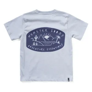 Palmlife Ss Tee - Mid Blue