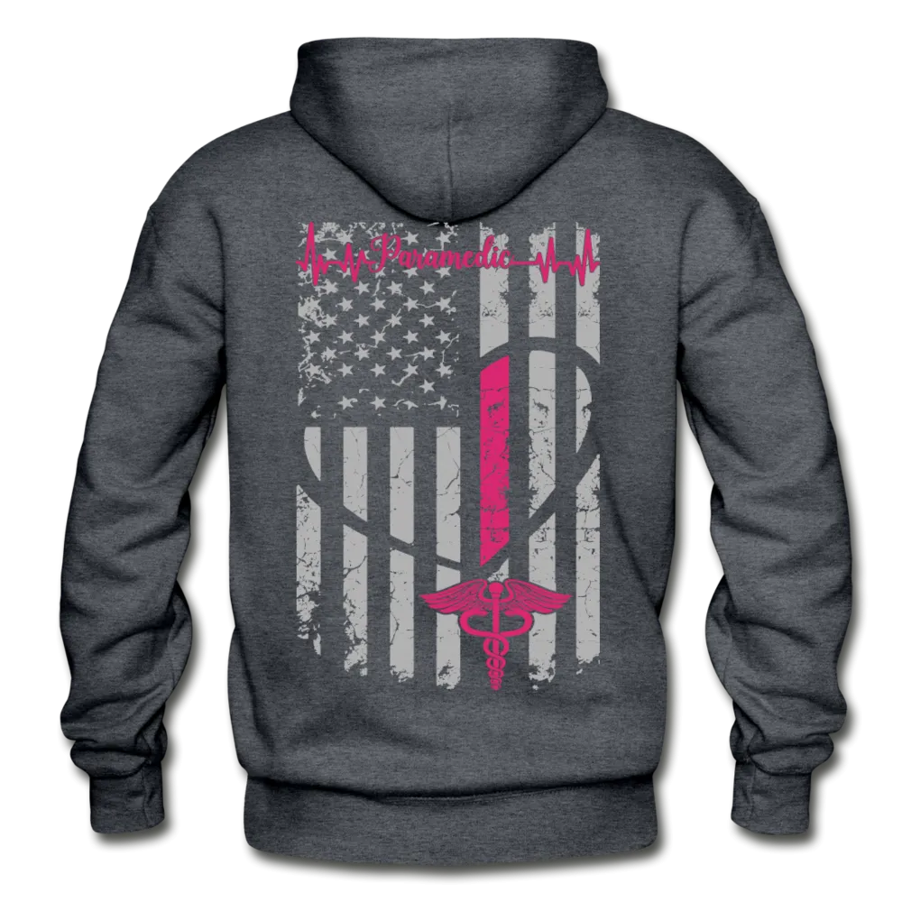 Paramedic Flag Gildan Heavy Blend Adult Hoodie