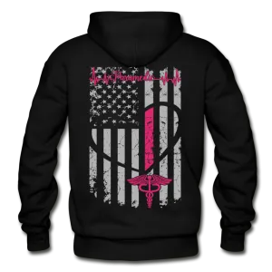 Paramedic Flag Gildan Heavy Blend Adult Hoodie