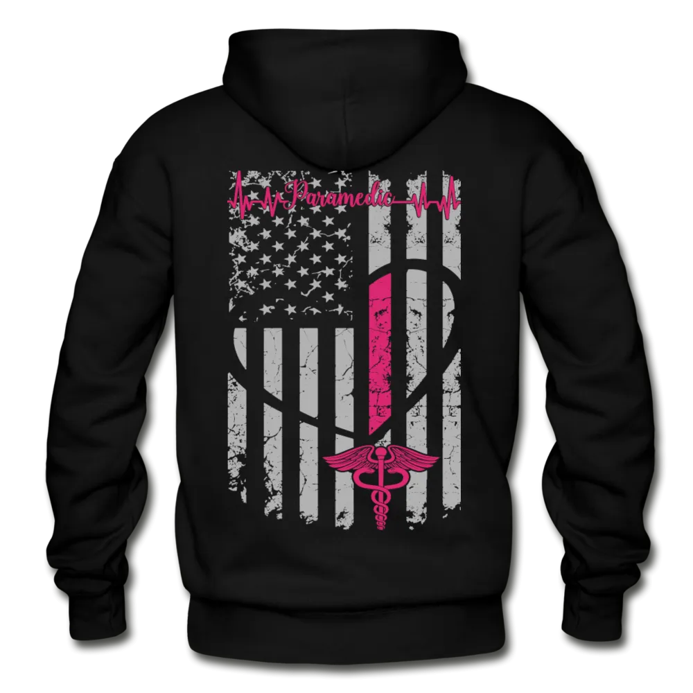 Paramedic Flag Gildan Heavy Blend Adult Hoodie