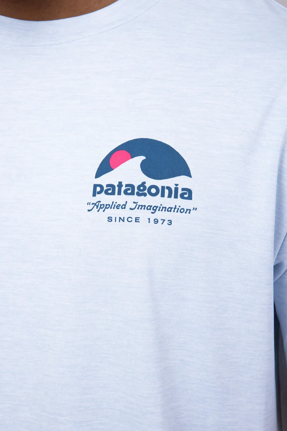 Patagonia Men’s Capeliene Cool Daily Graphic T-Shirt for Men in Fleck Blue | 45235-AIFL