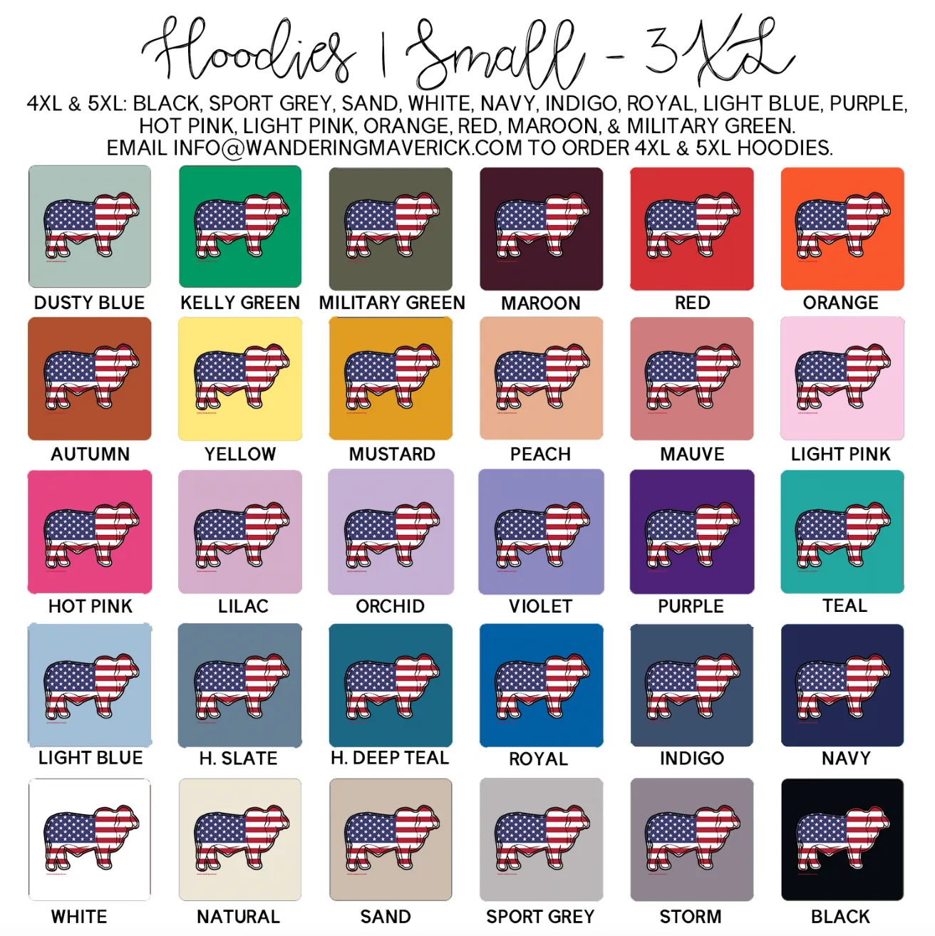 Patriotic Brahman Hoodie (S-3XL) Unisex - Multiple Colors!