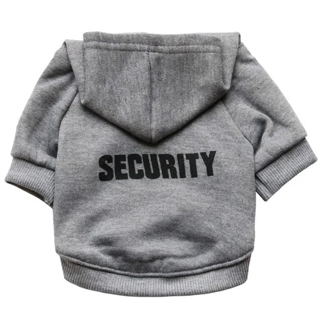 Pet Dog Cat Puppy Warm Security Clothes Hooded Sweaters Winter Coat Costume Clothes