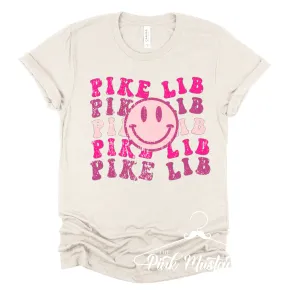 Pike Lib Smiley Plnk Softstyle Shirt / Toddler, Youth, and Adult Sizes
