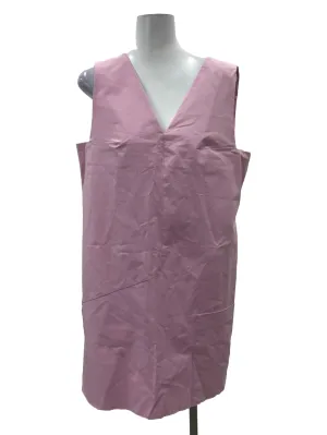 Pink V Neck Boxy Straight Dress