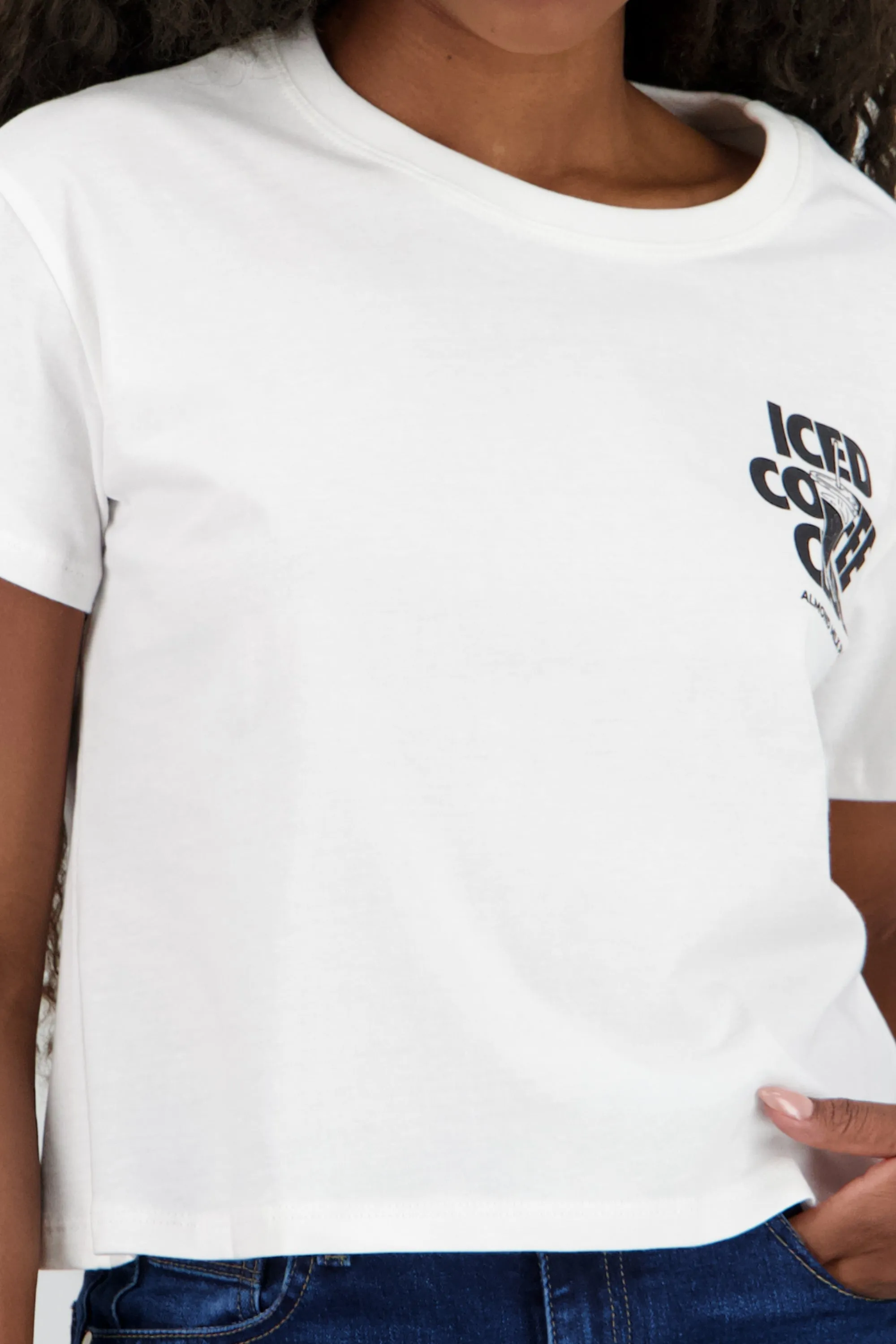 Playera boxy iced coffee
