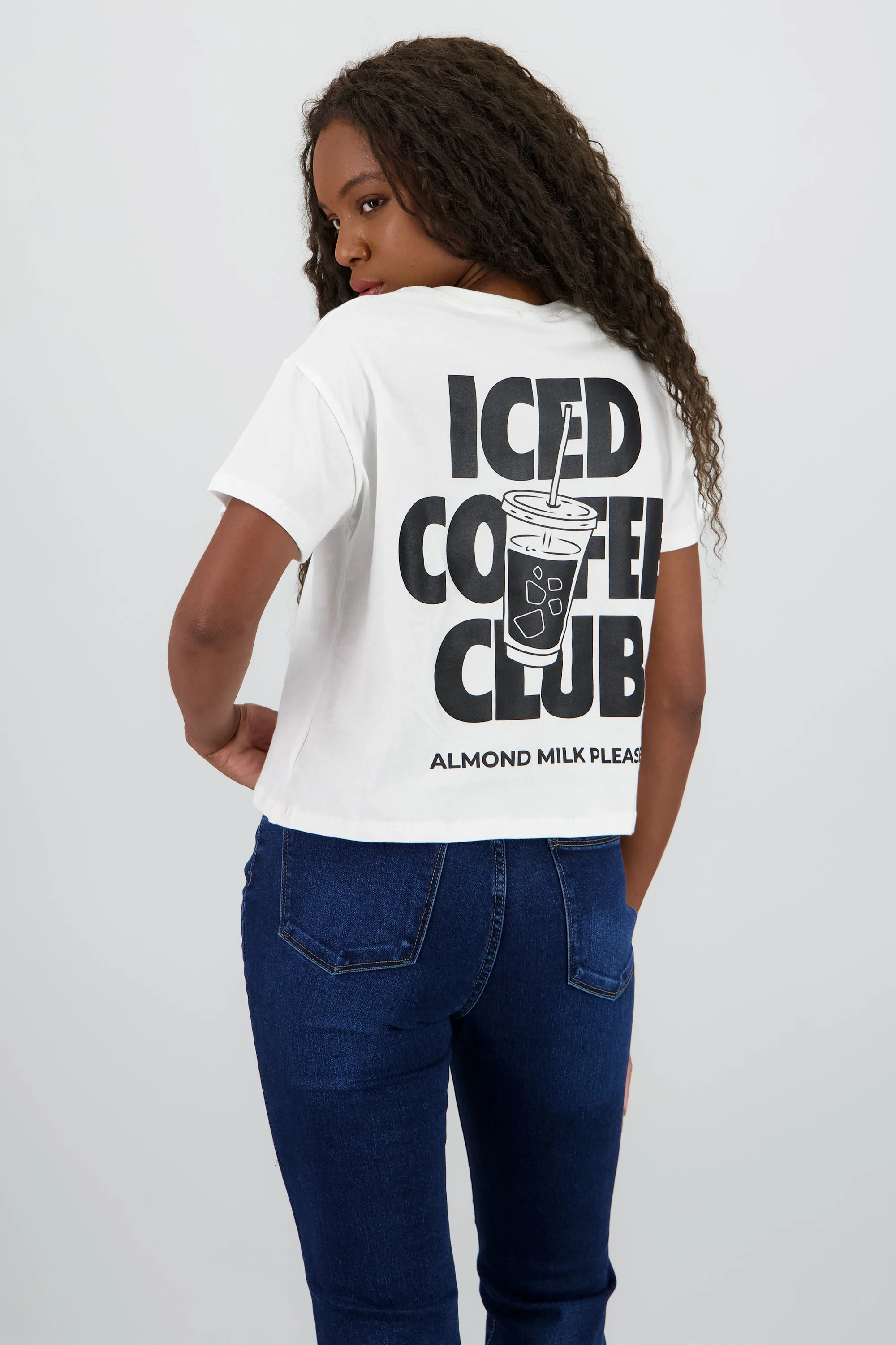 Playera boxy iced coffee