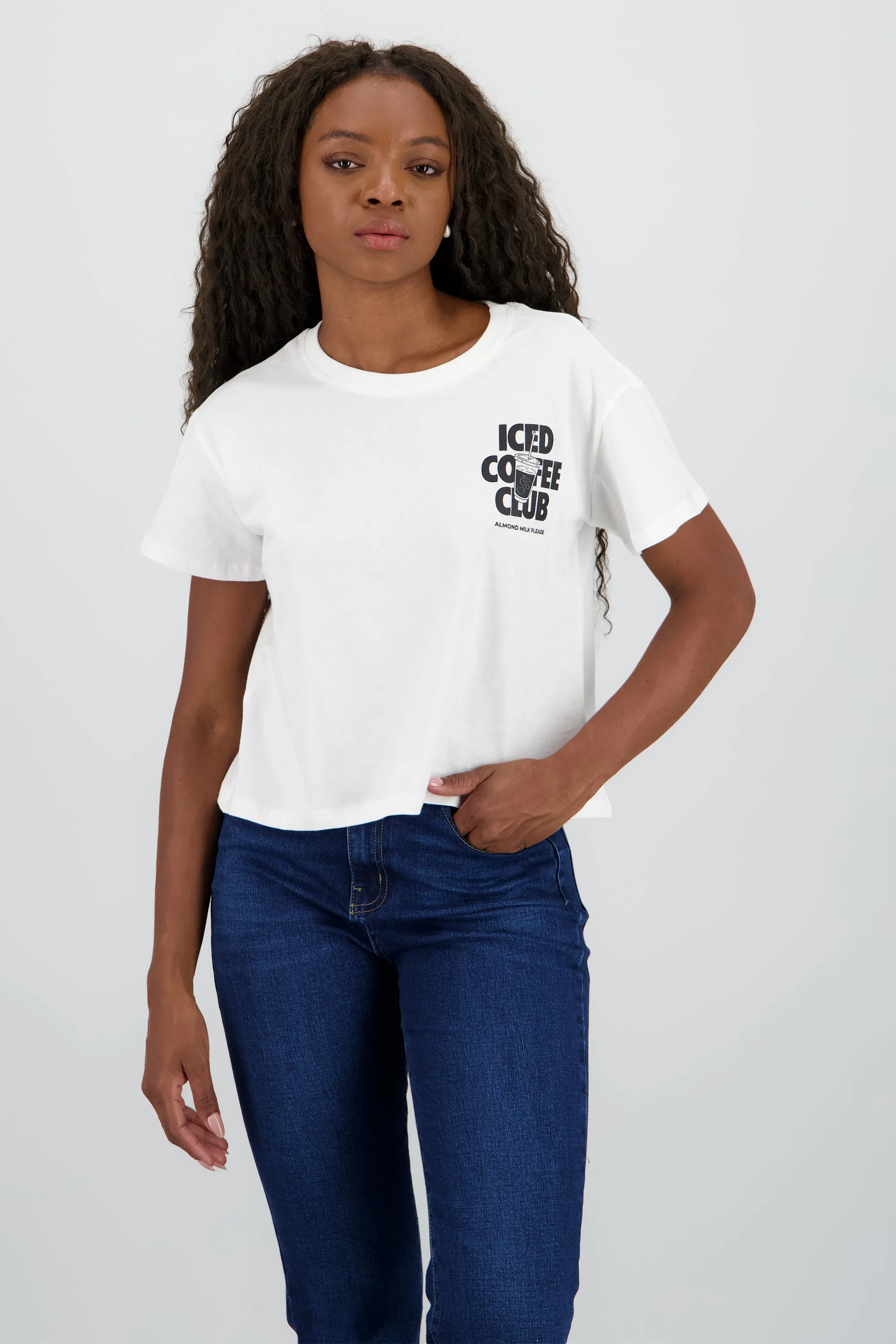 Playera boxy iced coffee