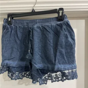 POL stretchy blue Shirts with Lacy thigh detail size M