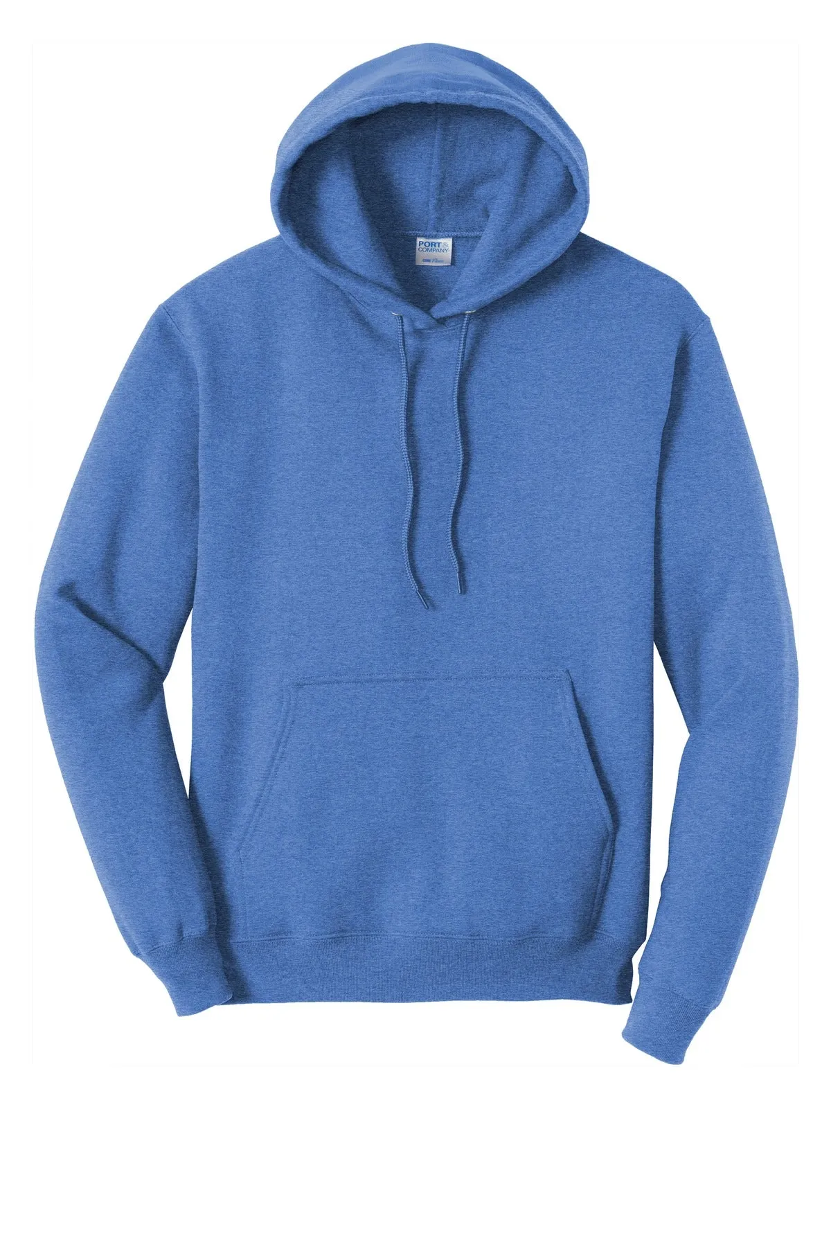 Port & Company Core Fleece Pullover Hooded Sweatshirt. PC78H Heather Royal