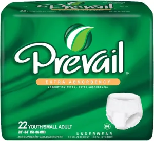Prevail PV Extra Absorbency Protective Underwear Youth/Sm, Case