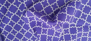 Printed Mini Matt Violet With White Shape