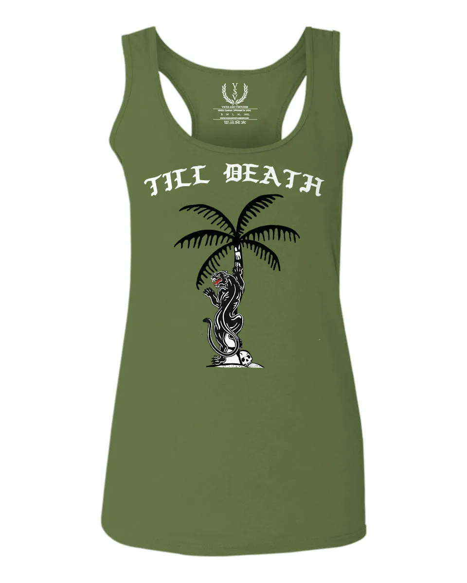 Puma Summer Palm Tattoo Cool obei Society Graphic Street Good Vibe Till Death  women's Tank Top sleeveless Racerback