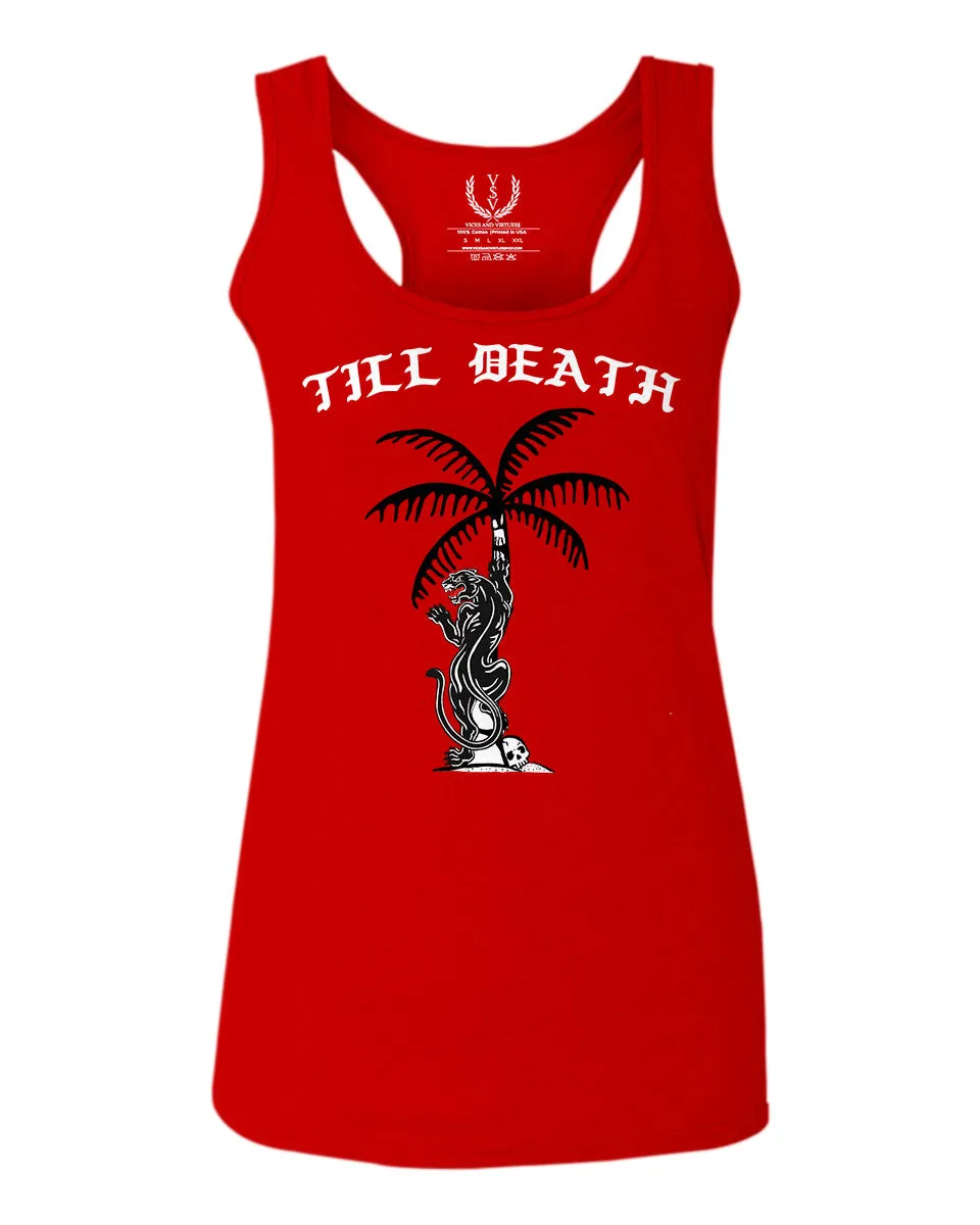 Puma Summer Palm Tattoo Cool obei Society Graphic Street Good Vibe Till Death  women's Tank Top sleeveless Racerback