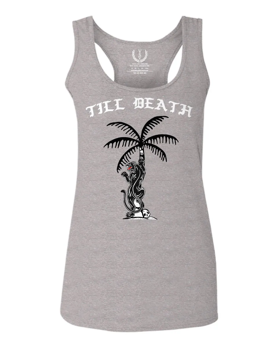 Puma Summer Palm Tattoo Cool obei Society Graphic Street Good Vibe Till Death  women's Tank Top sleeveless Racerback