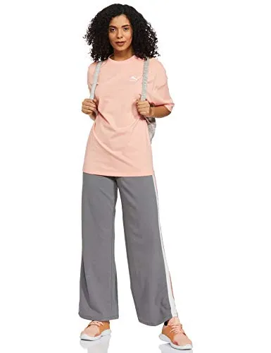 Puma Women's Solid Regular T-Shirt (59957926_Apricot Blush XS)