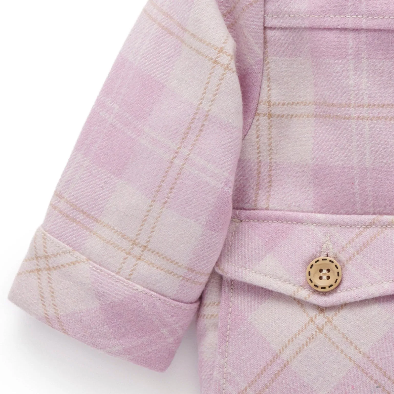 Purebaby Check Sherpa Jacket
