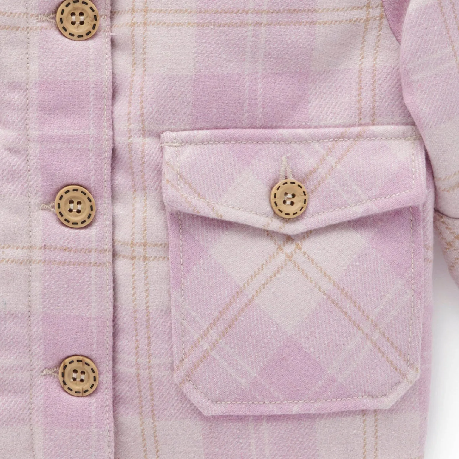 Purebaby Check Sherpa Jacket