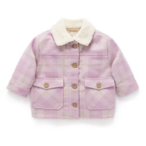 Purebaby Check Sherpa Jacket