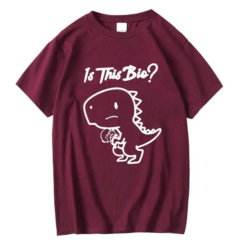 Quality Cotton Dinosaur Print Men's T-shirt