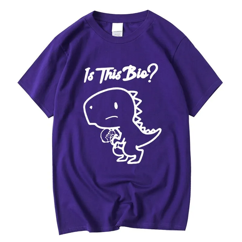 Quality Cotton Dinosaur Print Men's T-shirt