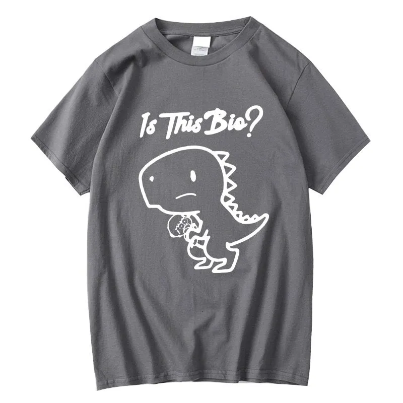 Quality Cotton Dinosaur Print Men's T-shirt