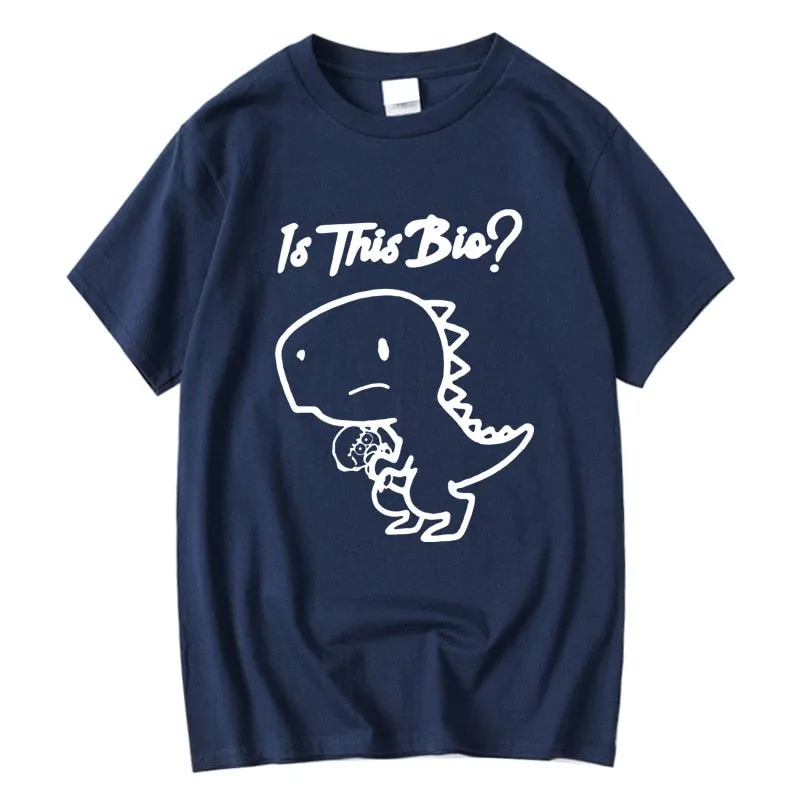 Quality Cotton Dinosaur Print Men's T-shirt