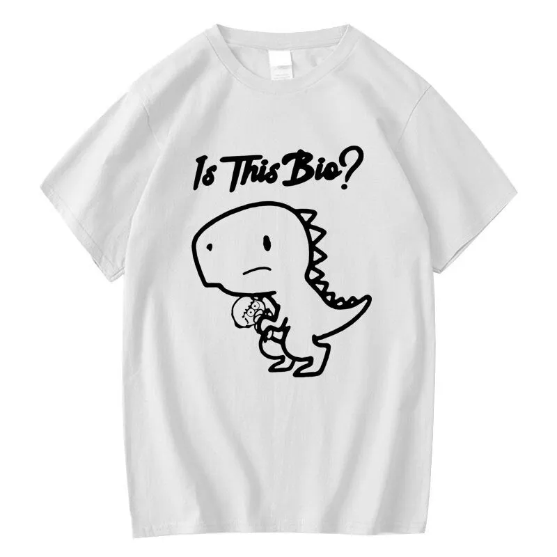 Quality Cotton Dinosaur Print Men's T-shirt