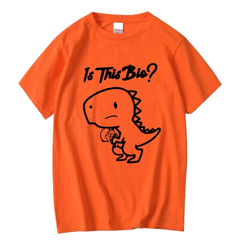 Quality Cotton Dinosaur Print Men's T-shirt