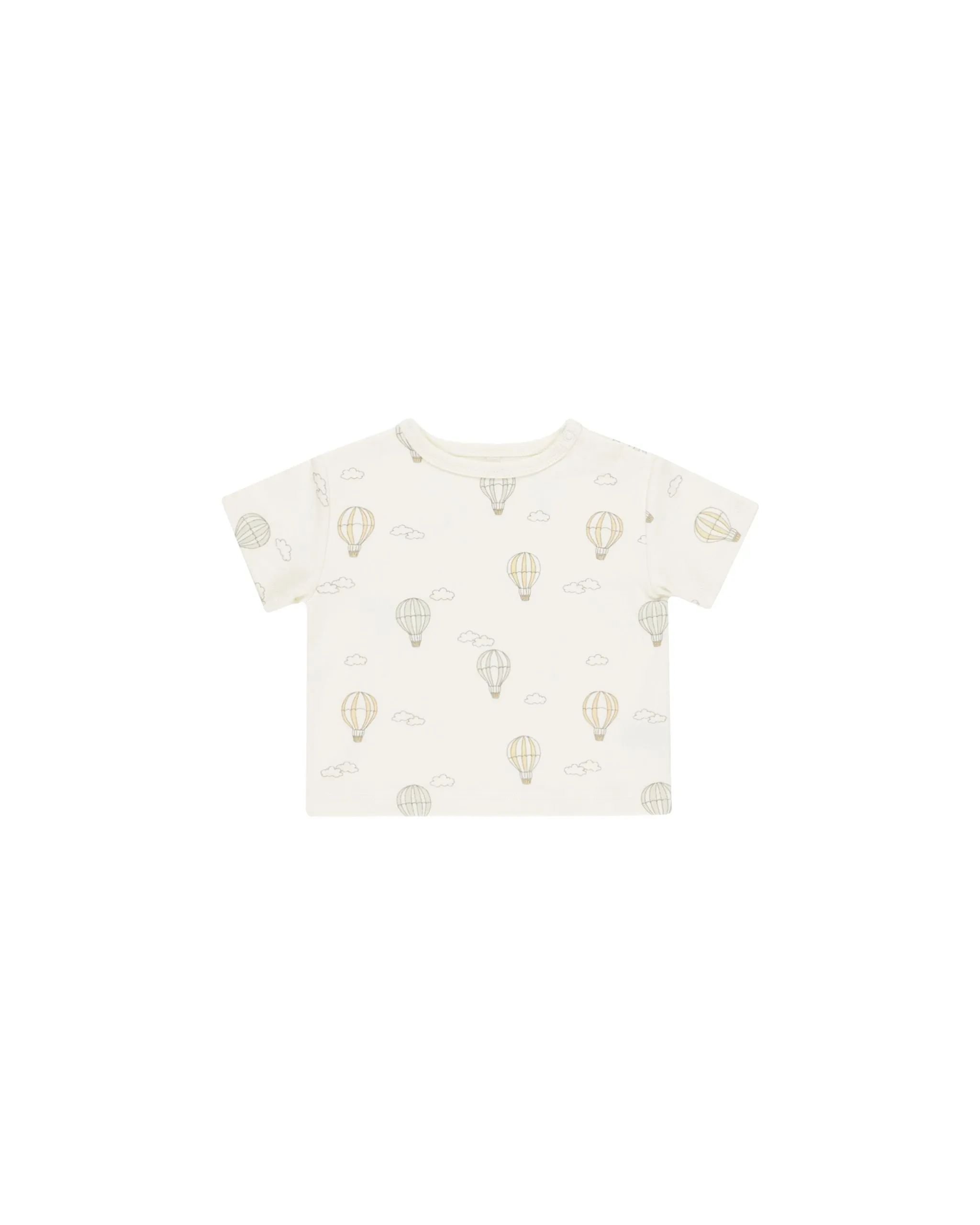 Quincy Mae - Boxy Tee - Hot Air Balloons