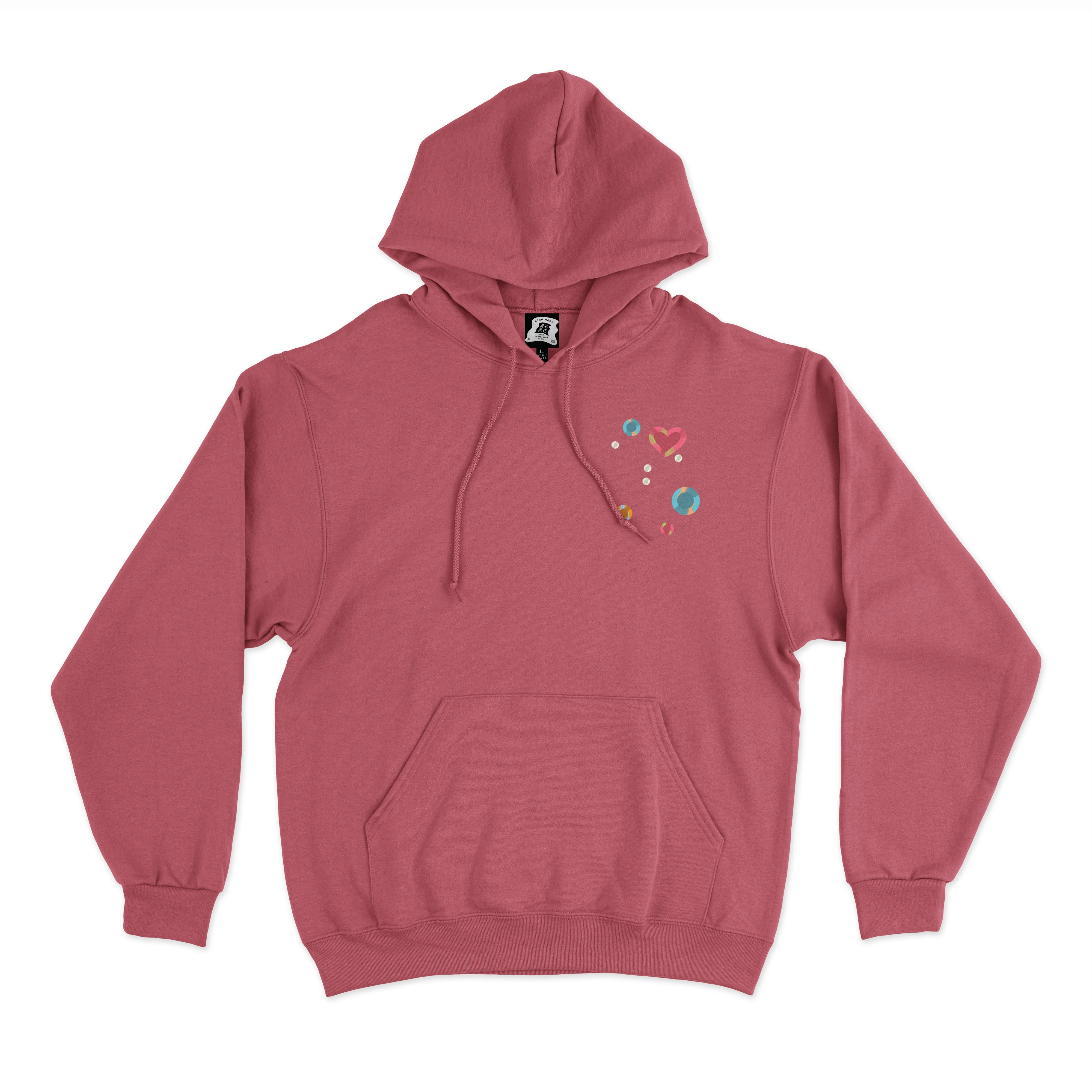 " Rhinestone Cow Girl " Basic Hoodie Pink