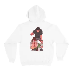 "5" Basic Hoodie Khaki/White
